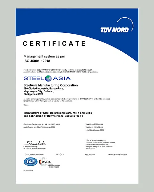 certification image